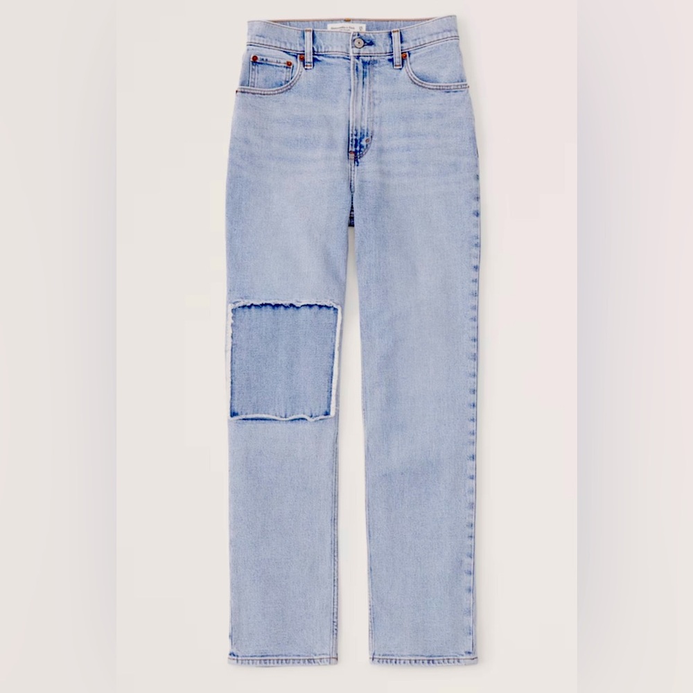 Ultra High Rise Straight Leg Mom Jeans